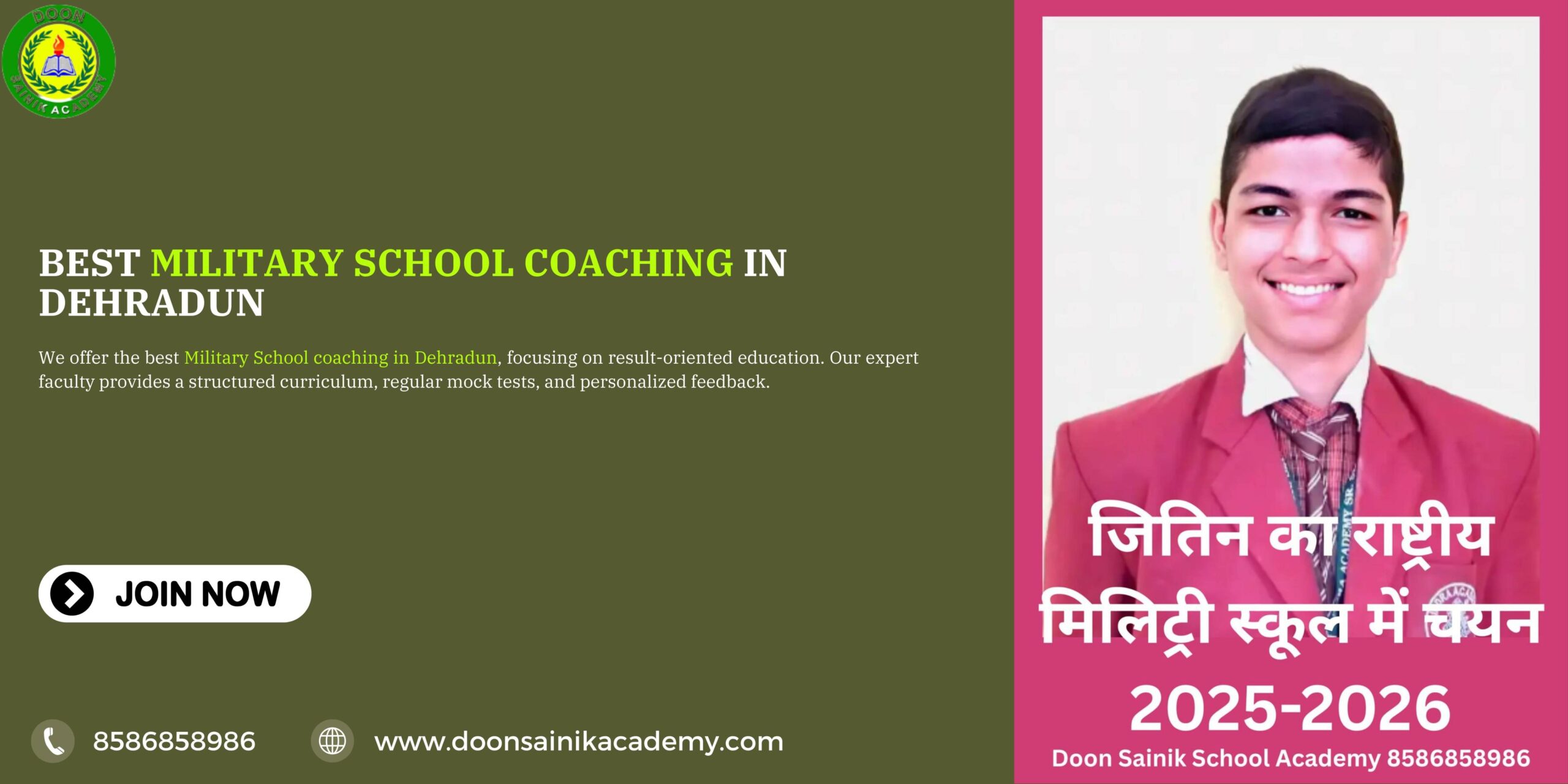 Best Military School in Dehradun, Best Sainik School Coaching in Dehradun