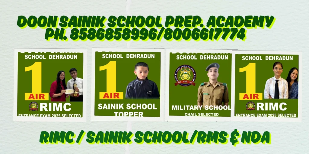 Best Sainik School & RIMC Coaching in Dehradun – Complete Guide (2025–2026)