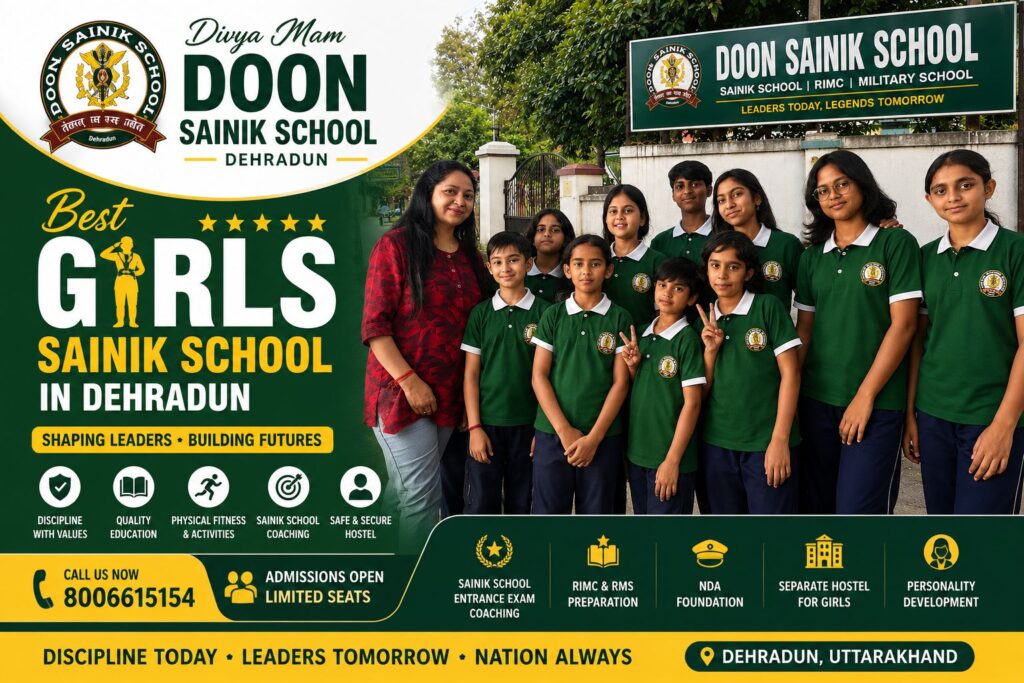 Best Girls Sainik School in Dehradun – Complete Guide for Parents