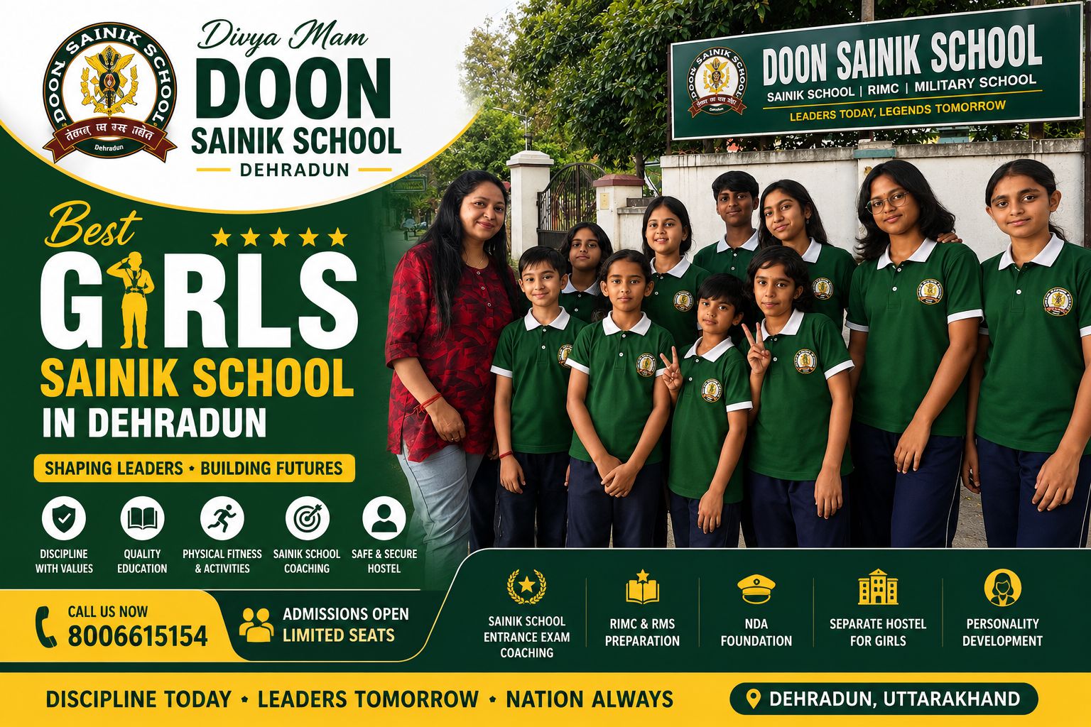 Best Girls Sainik School in Dehradun – Complete Guide for Parents